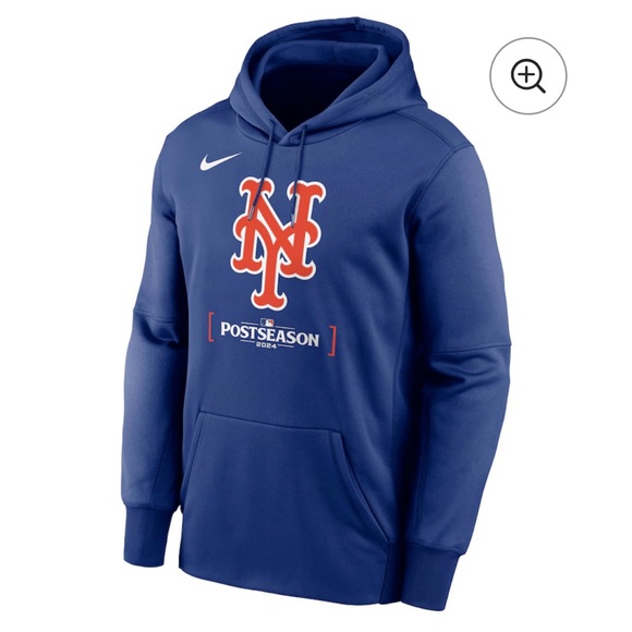 New! Men’s Size Medium Nike Blue Mets Postseason 2024 Hoodie. Retail $115